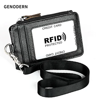 Рабочая карточка, чехол для RFID-карты, Антимагнитный кожаный держатель сертификата о работе в офисе