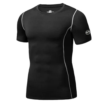 Мужская свободная футболка для фитнеса с коротким рукавом для скоростного сухого бега, впитывающая пот, дышащая тонкая спортивная футболка