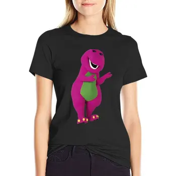 Футболка Barney, винтажная футболка, футболки, платье-футболка в западном стиле для женщин