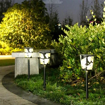 Уличный светильник для лужайки OUFULA, Креативный Солнечный Водонепроницаемый IP65, Современный Светодиодный светильник для сада для дома