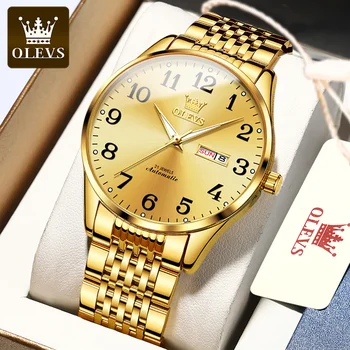 OLEVS Лидирующий бренд, роскошные мужские часы, водонепроницаемые часы с датой, Мужские спортивные часы, Мужская техника, повседневные наручные часы Relogio Masculino