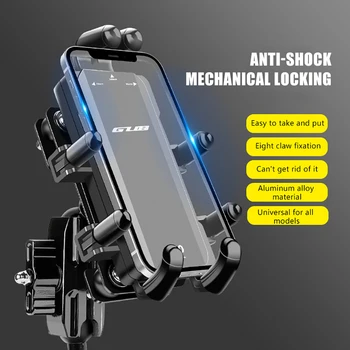 GUB Велосипедная Подставка Для Телефона Регулируемый Держатель Телефона Для Мотоцикла С Возможностью Поворота На 360 ° GPS-Клип Велосипедный Кронштейн Для iPhone Huawei Xiaomi