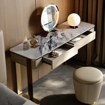 Итальянский туалетный столик light, роскошная спальня высокого класса в стиле современного искусства, новый шиферный комод desk one