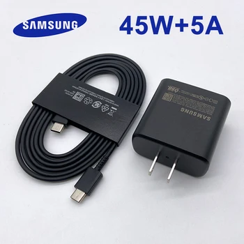 Samsung 45 Вт Зарядное Устройство US Super Fast Charge Pd PPS Быстрая Зарядка 180 см Кабель Type C Для Galaxy Tab S9 S8 S6 Plus s8 + Book3 Book2