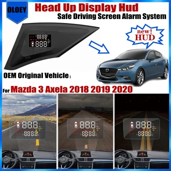 OEM Головной дисплей HUD для Mazda 3 Mazda3 Axela 2018 2019 2020 Экран безопасной езды, Сигнализация, Автомобильные Электронные аксессуары