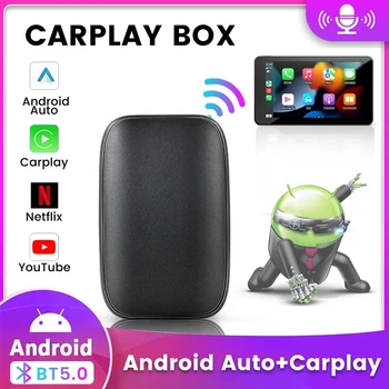Беспроводной Carplay AI Box Android OS 2G + 8G Carplay AndroidAuto Адаптер для Audi Benz Mazda Toyota встроенный Netflix YouTube