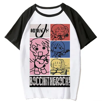 Женские футболки Bocchi the Rock, дизайнерская футболка с забавным рисунком для девочек, одежда y2k