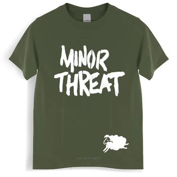 Мужская роскошная хлопковая футболка Minor Threat, футболка Out of Step в стиле Хардкор-панк | Straight Edge | Dischord, Свободные топы для него, футболка