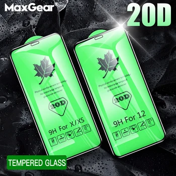 Закаленное стекло с полным покрытием 20D для iPhone 14 11 12 13 mini Pro XR X S Max, защитная пленка для iPhone 7 8 Plus SE, Защитная пленка