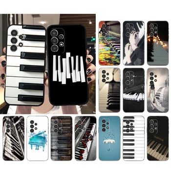 Чехол для телефона Samsung Galaxy A73 A53 A13 A22 A12 A32 A71 A21S A33 A52 A72 A23 A51 A31 M31 Чехол для музыкальной клавиатуры пианино
