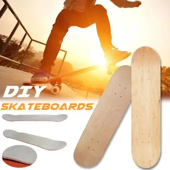8-Дюймовый 8-слойный скейтборд из кленовой заготовки, двойные вогнутые скейтборды, натуральная доска для скейтбординга, Деревянная доска для скейтбордов, доска для скейтбординга, доска из клена