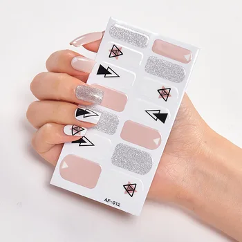 Наклейки для ногтей с полным покрытием, лак для ногтей, украшение для ногтей, минимализм, дизайнерская самоклеящаяся наклейка для ногтей, креативная наклейка для дизайна ногтей
